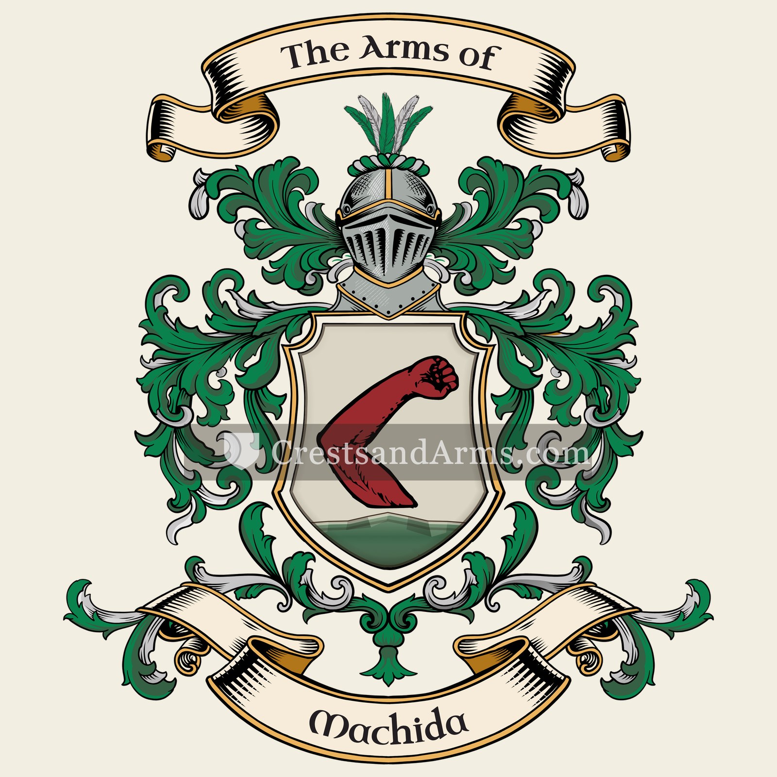 The Machida coat of arms, drawn from the recorded blazon