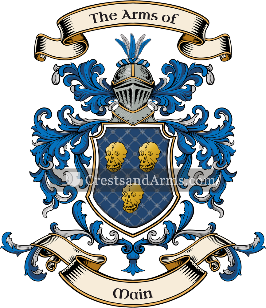 The Main coat of arms, drawn from the recorded blazon