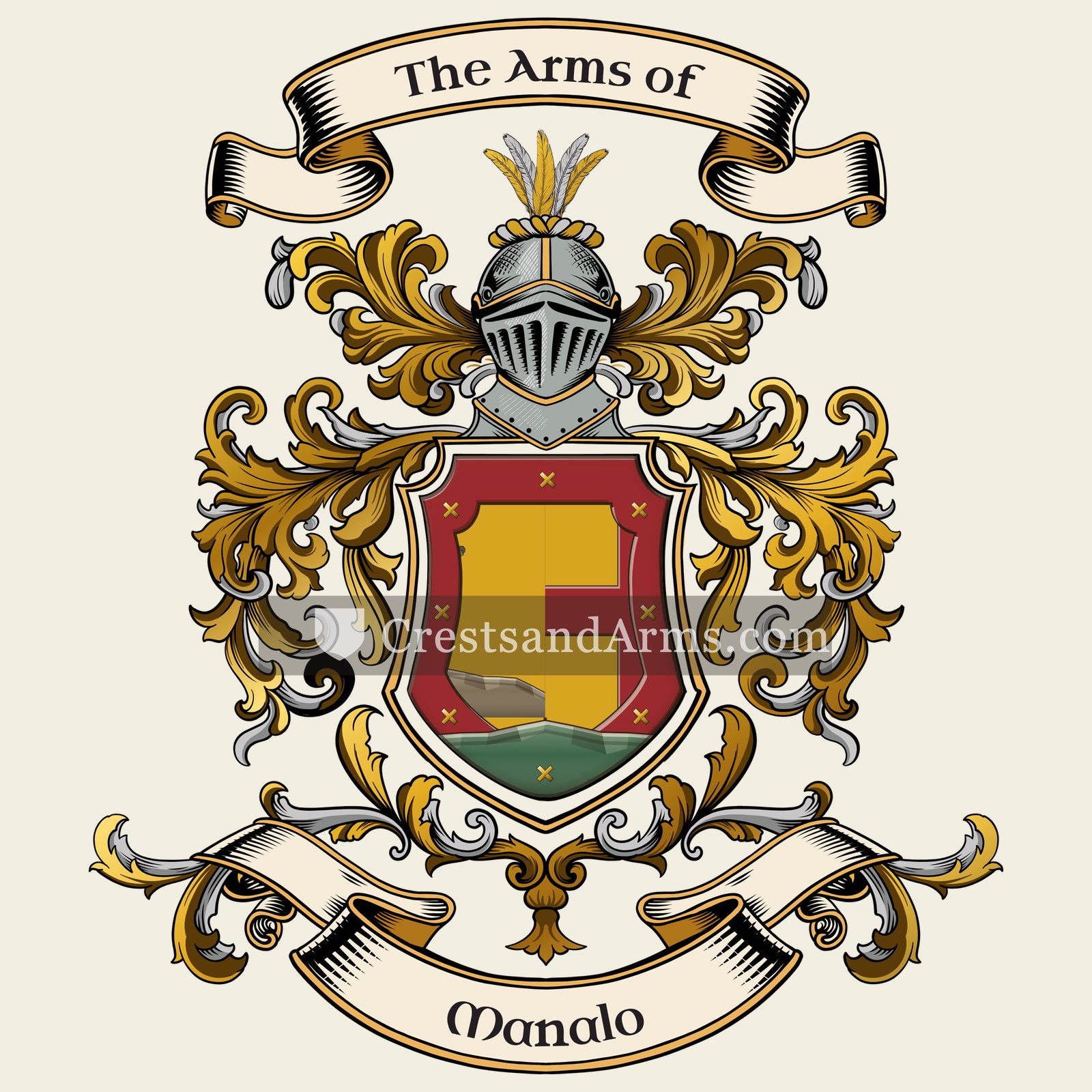 The Manalo coat of arms