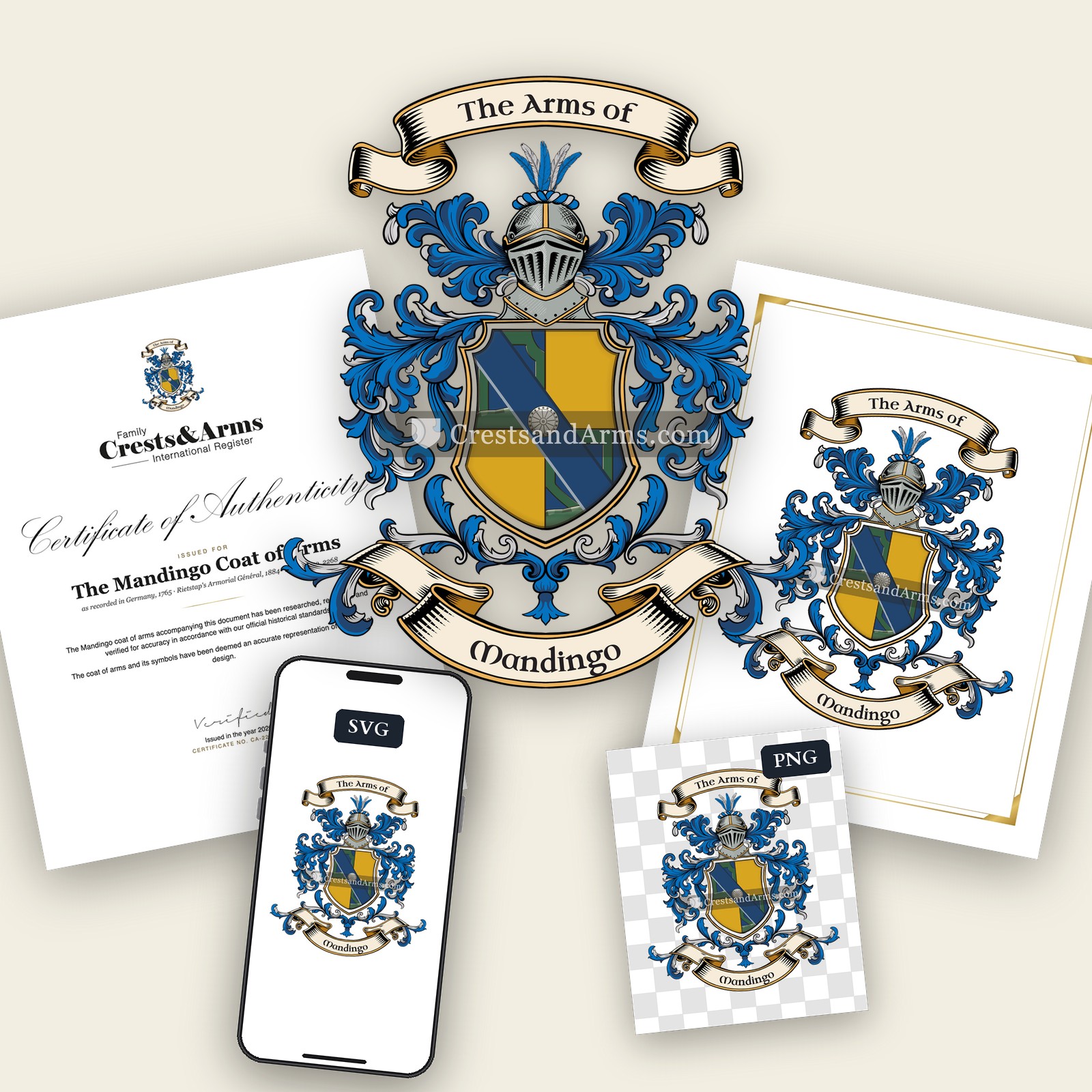 The Mandingo arms on the coat of arms — digital pack