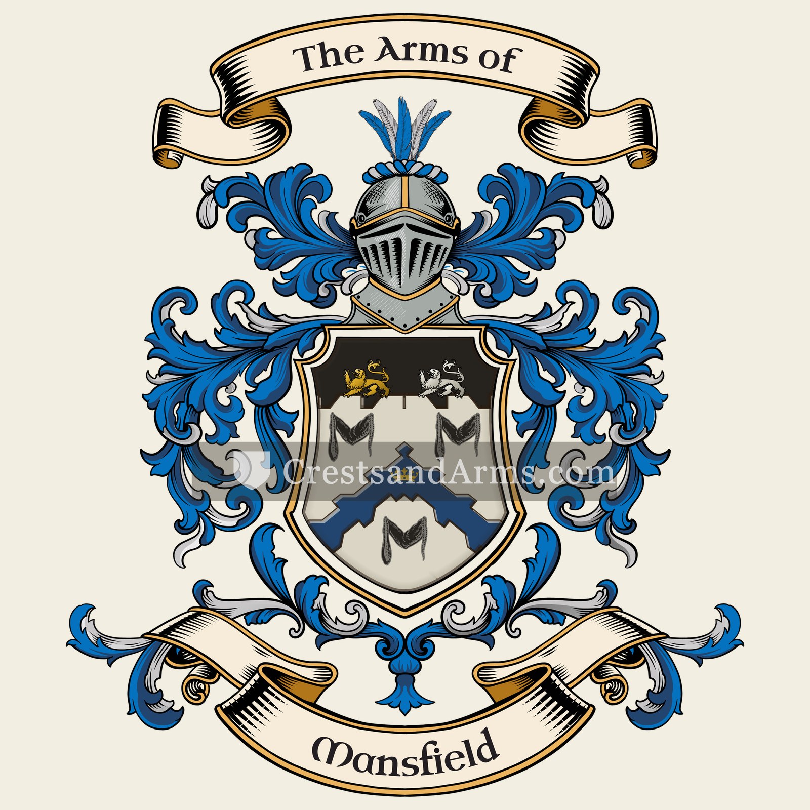 The Mansfield coat of arms