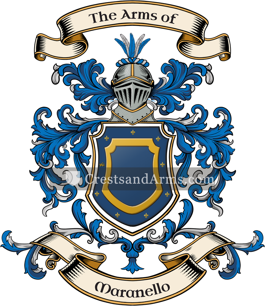 The Maranello coat of arms, drawn from the recorded blazon