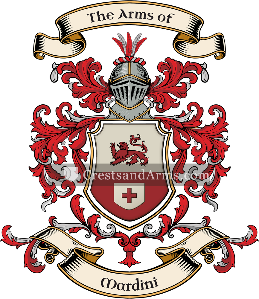 The Mardini coat of arms, drawn from the recorded blazon