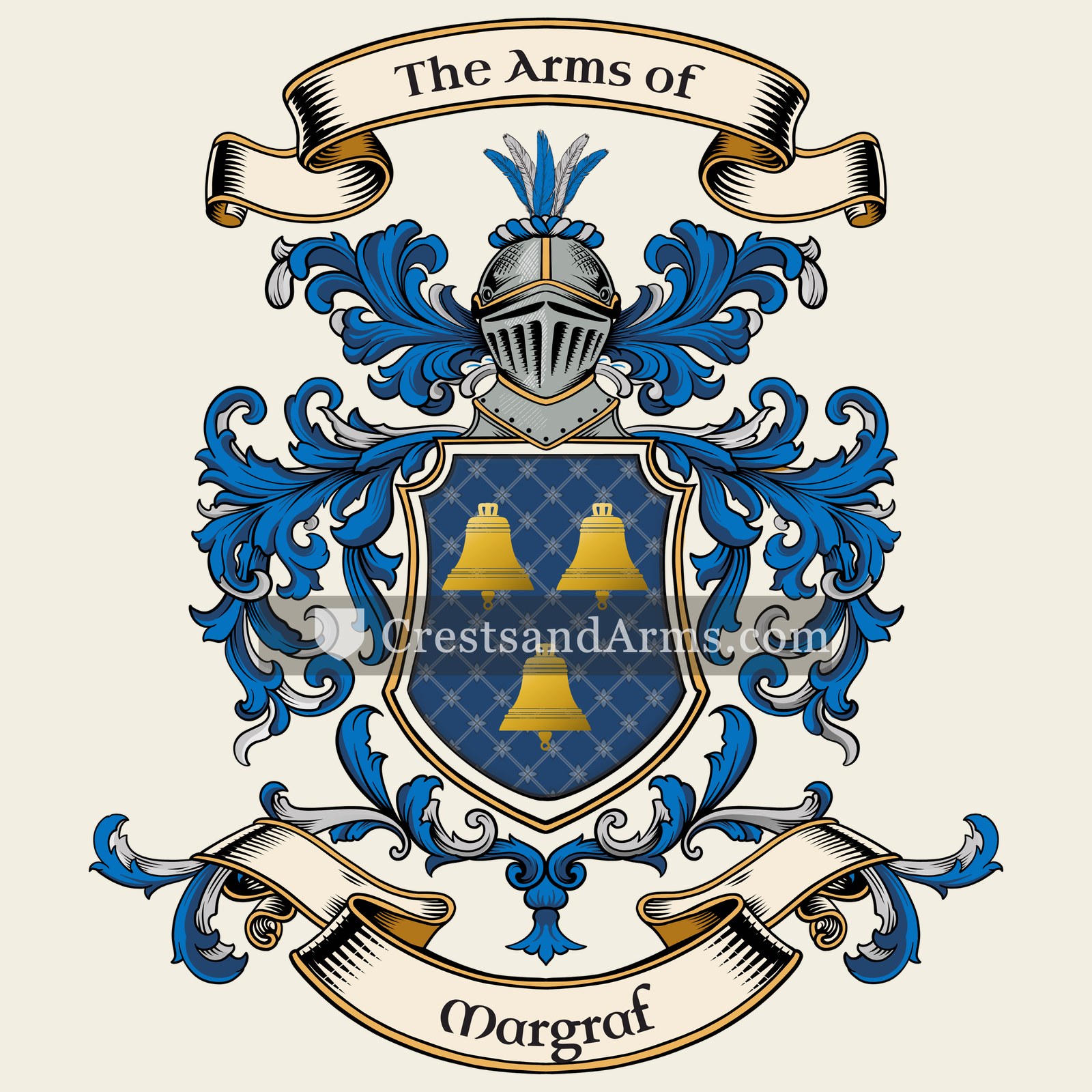 The Margraf coat of arms, drawn from the recorded blazon