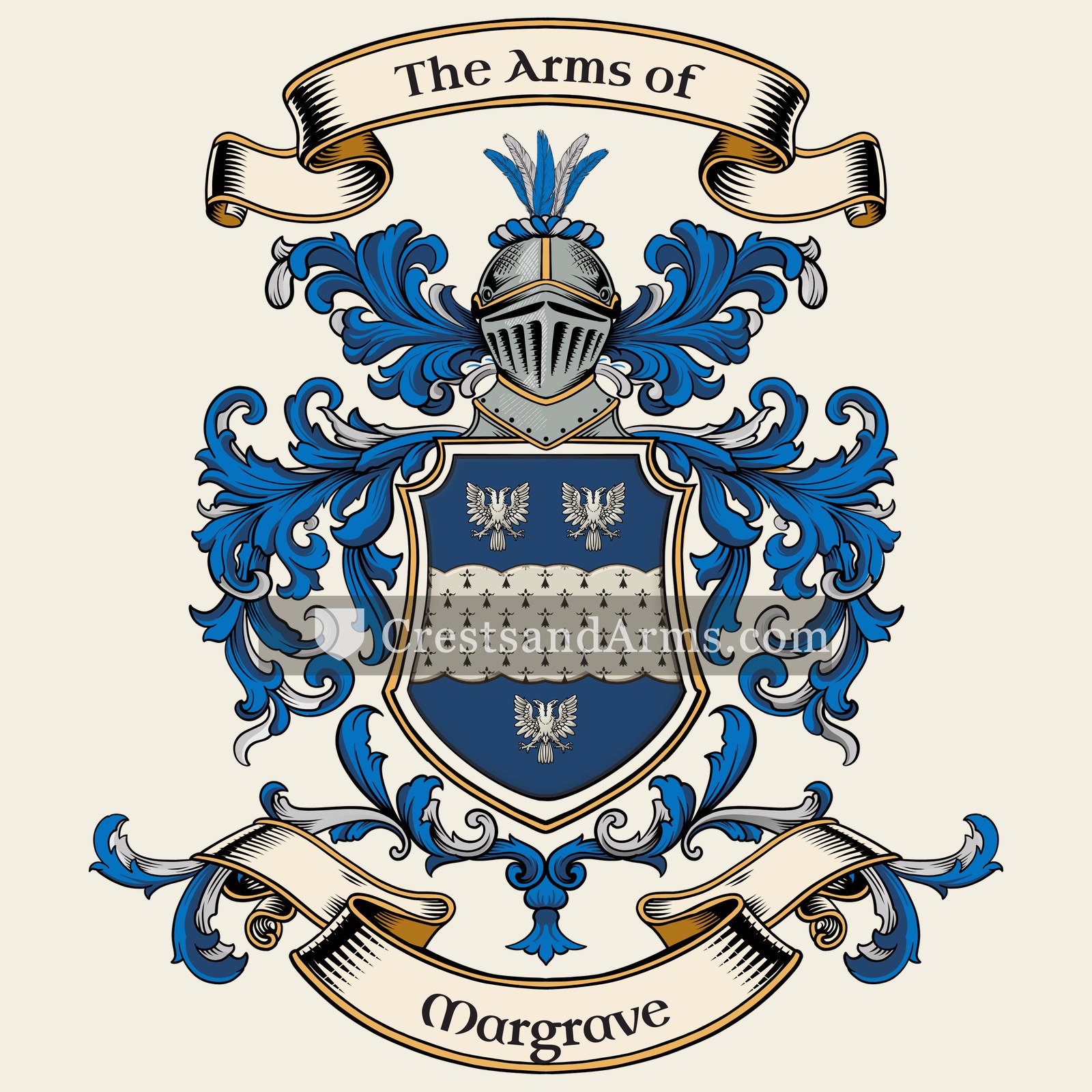 The Margrave coat of arms, drawn from the recorded blazon