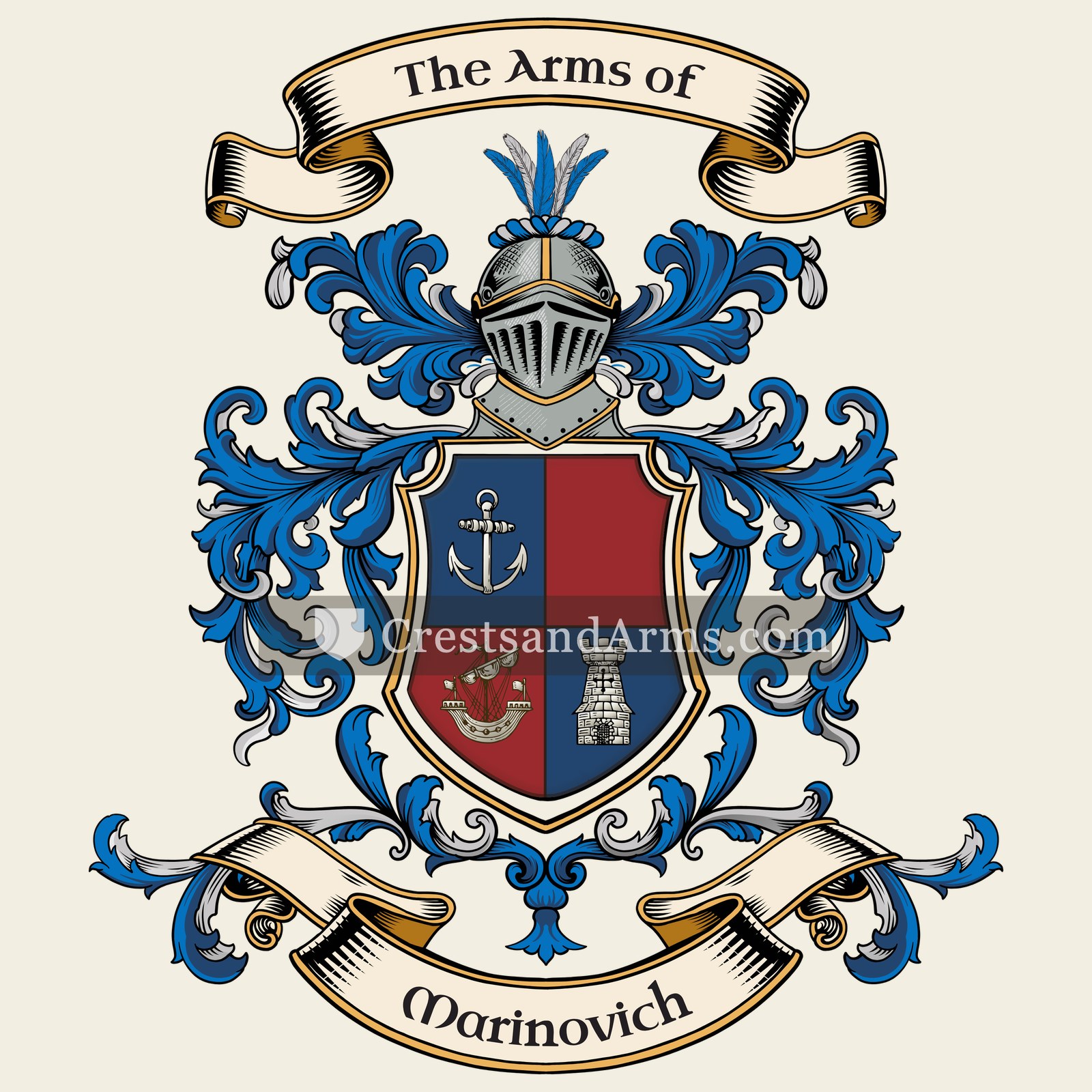 The Marinovich coat of arms