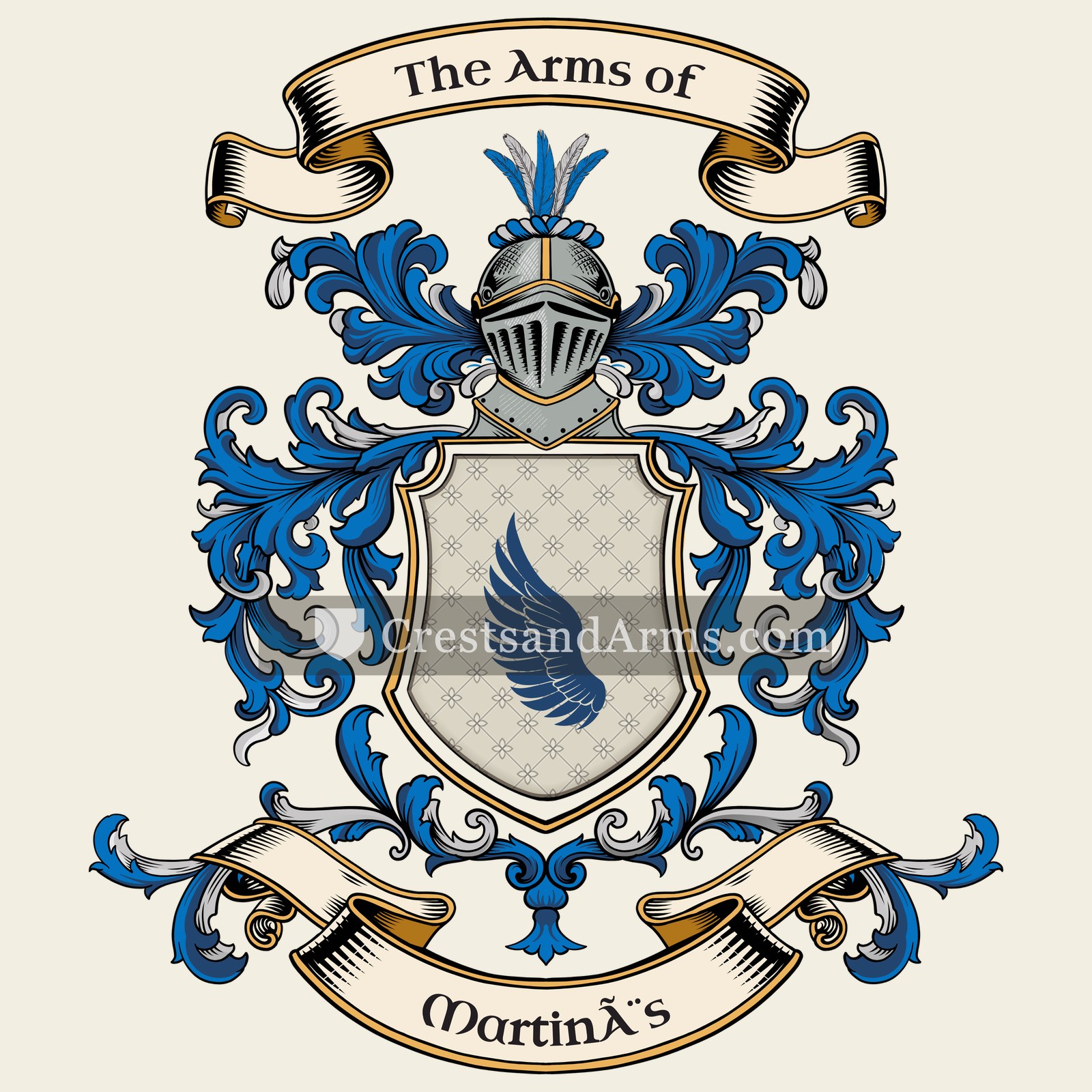 The Martinès coat of arms, drawn from the recorded blazon