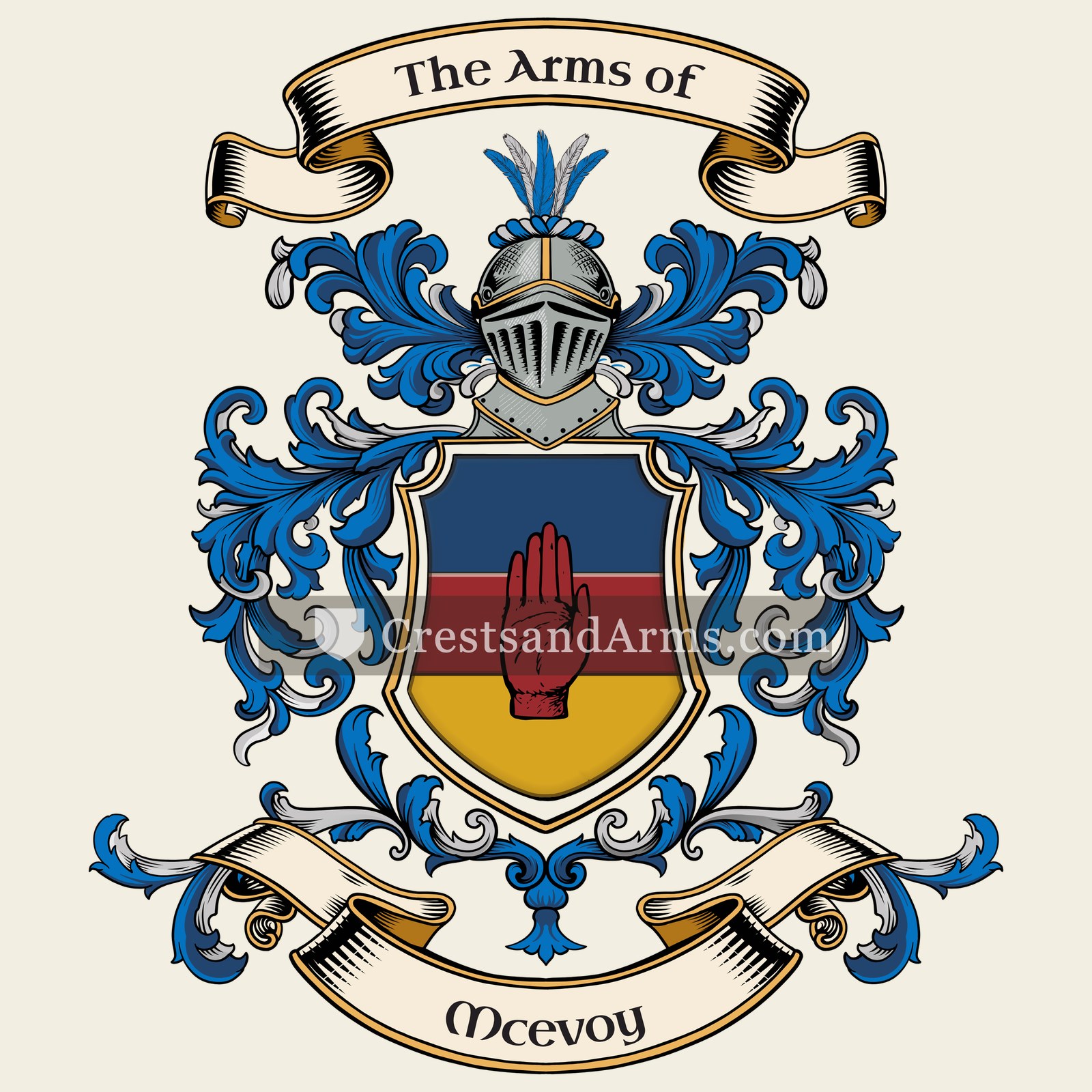The Mcevoy coat of arms