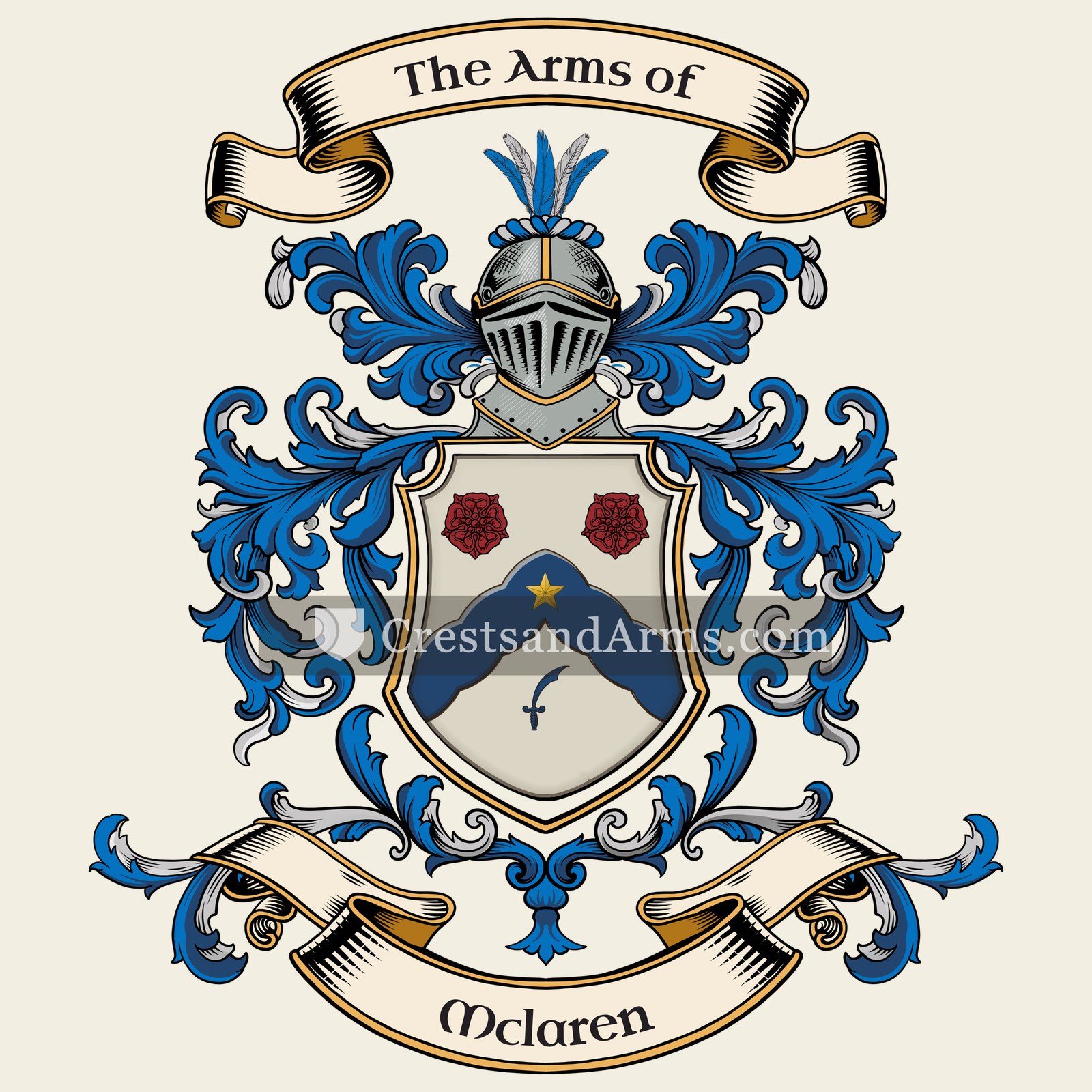 The Mclaren coat of arms