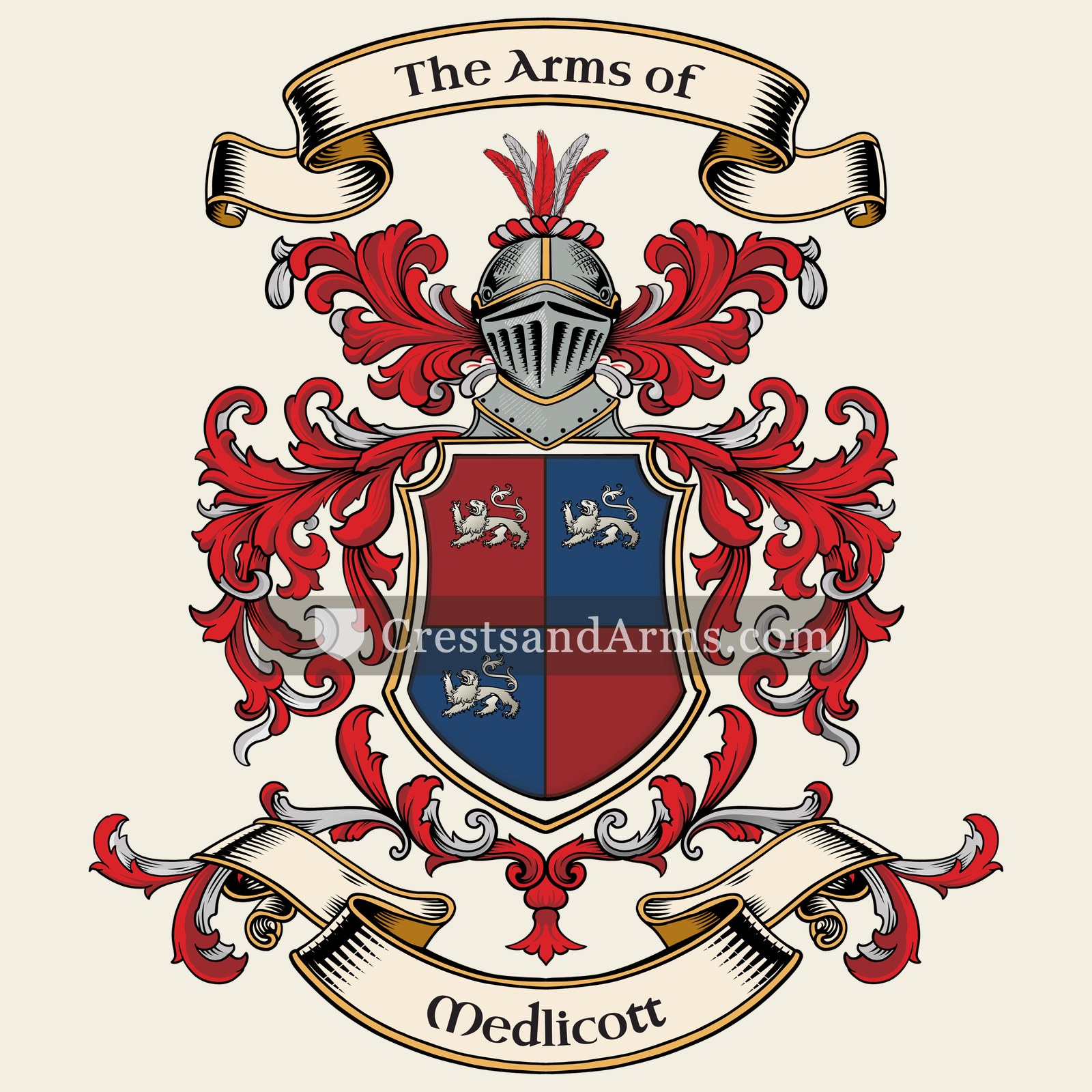 The Medlicott coat of arms