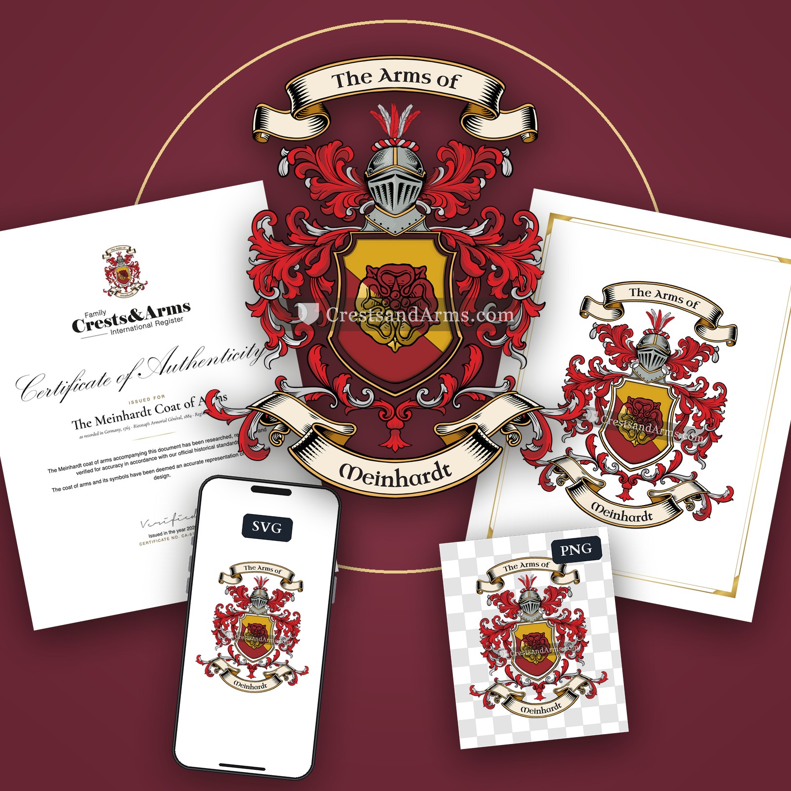 The Meinhardt arms on the coat of arms — digital pack