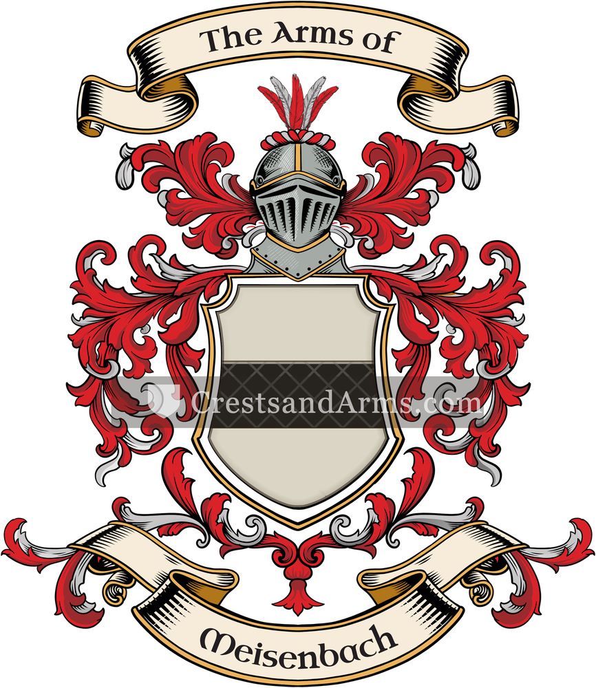 The Meisenbach coat of arms, drawn from the recorded blazon