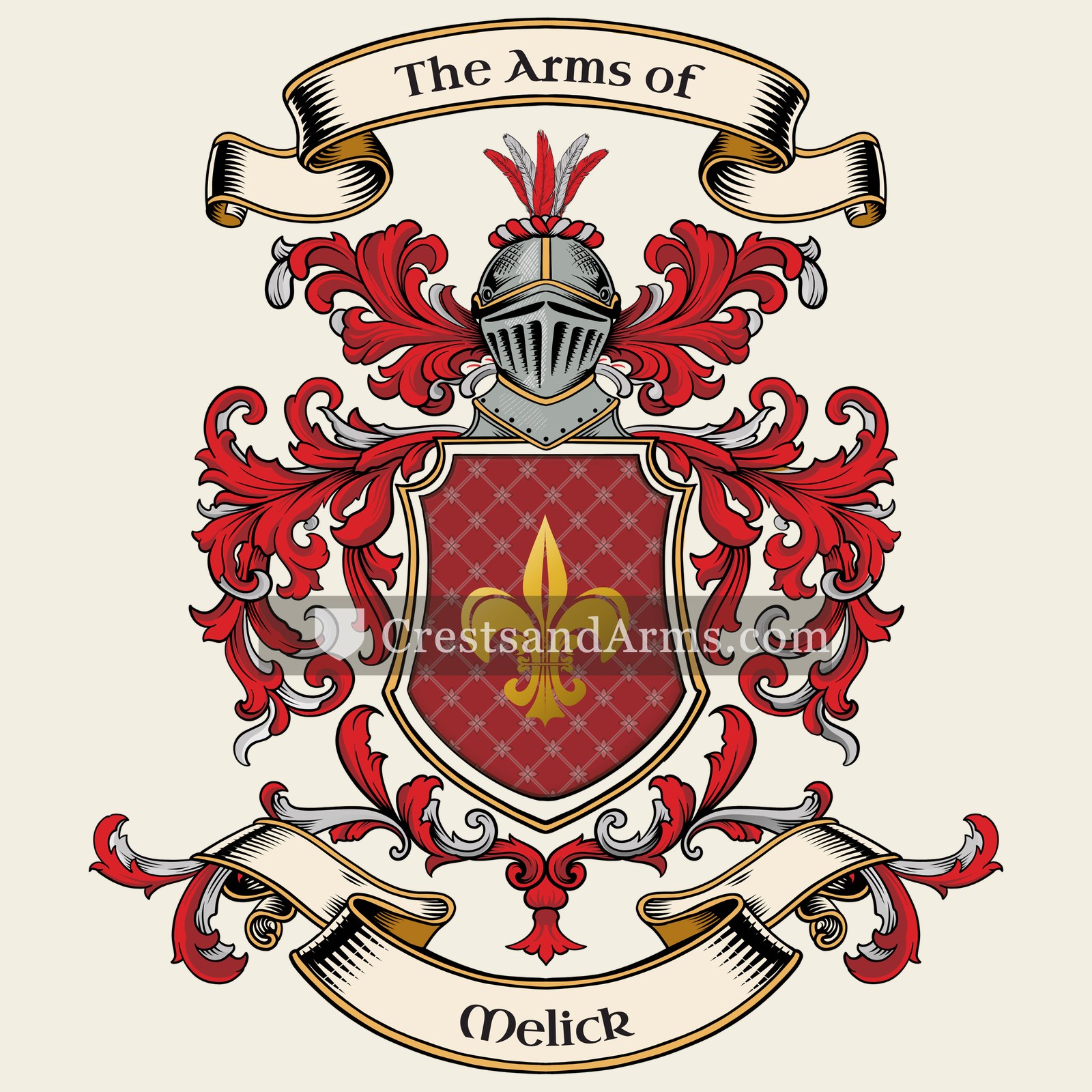 The Melick coat of arms