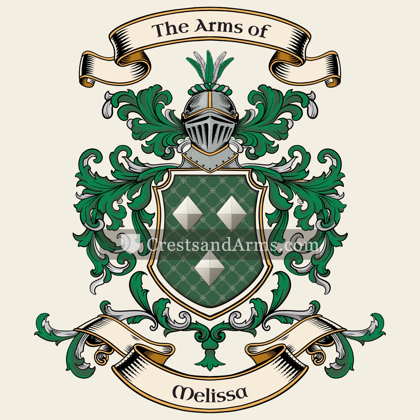 The Melissa coat of arms
