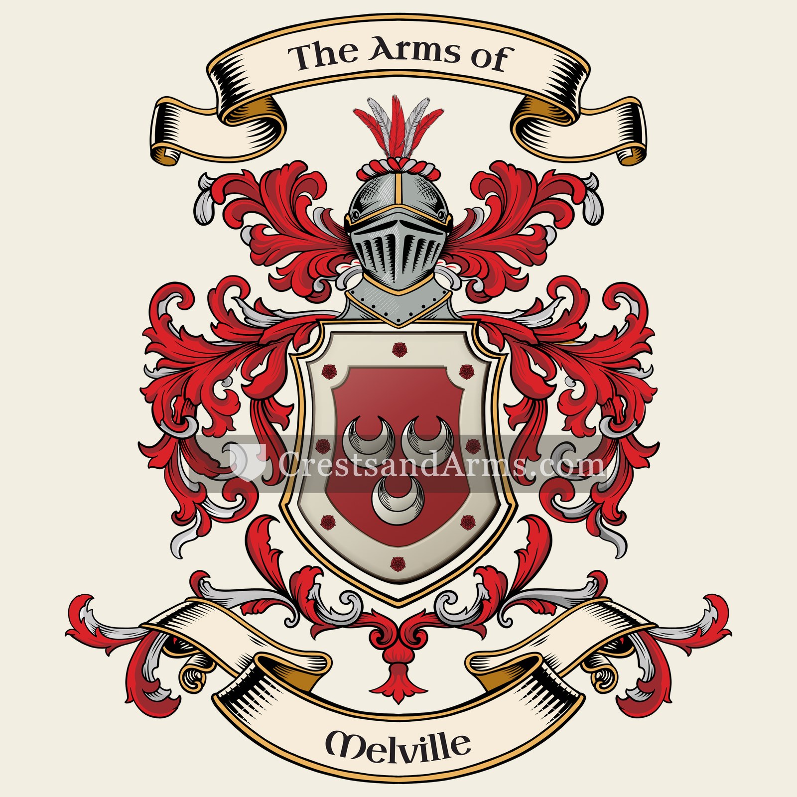 The Melville coat of arms
