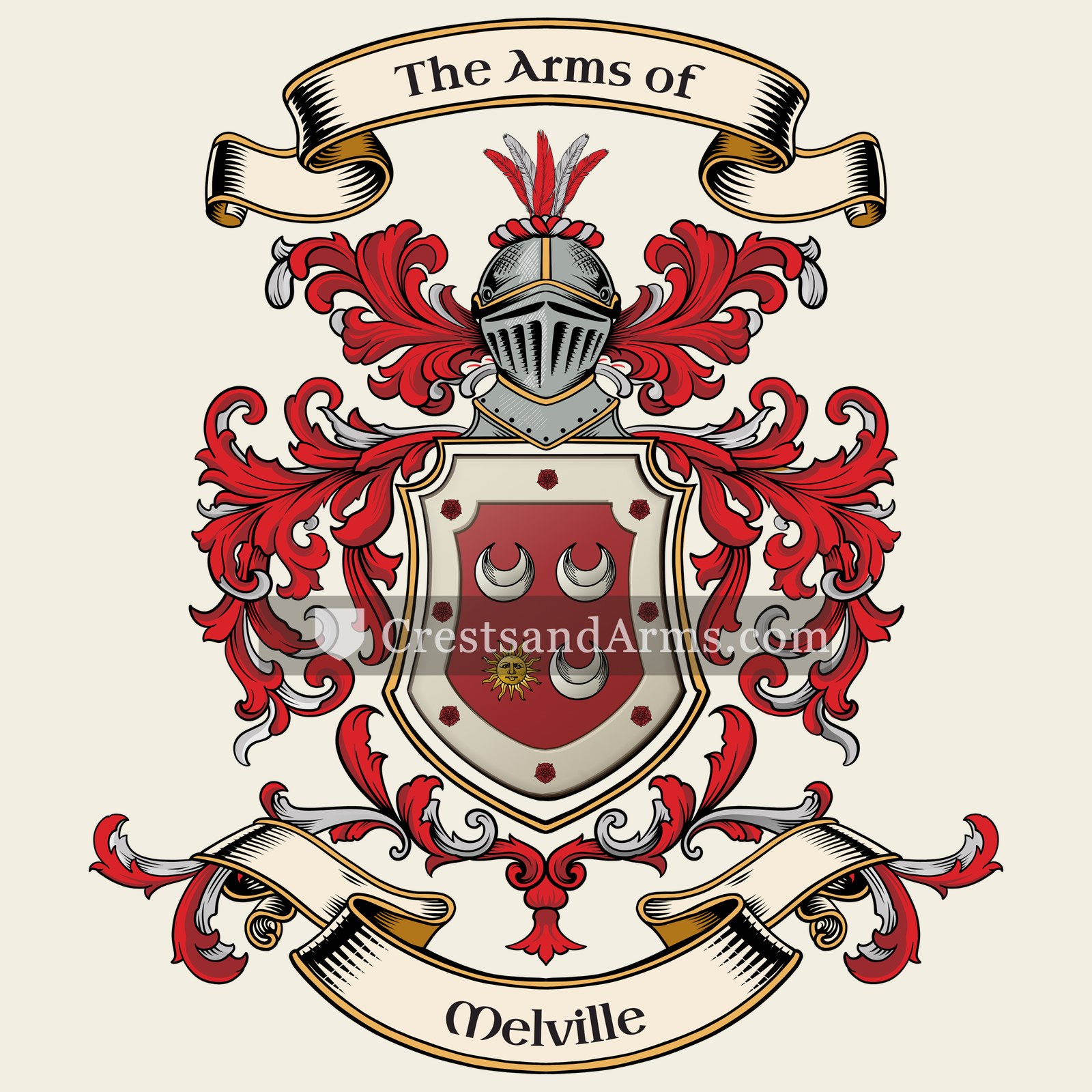 The Melville coat of arms