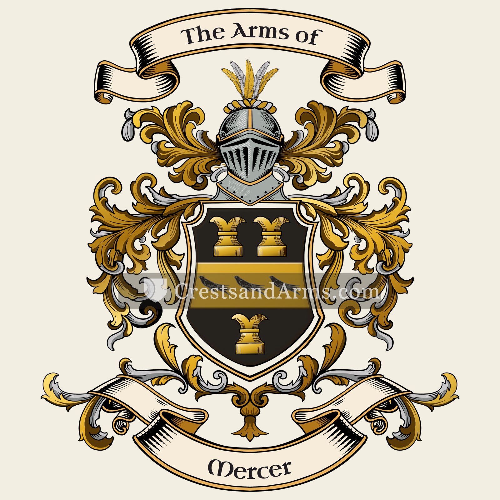 The Mercer coat of arms