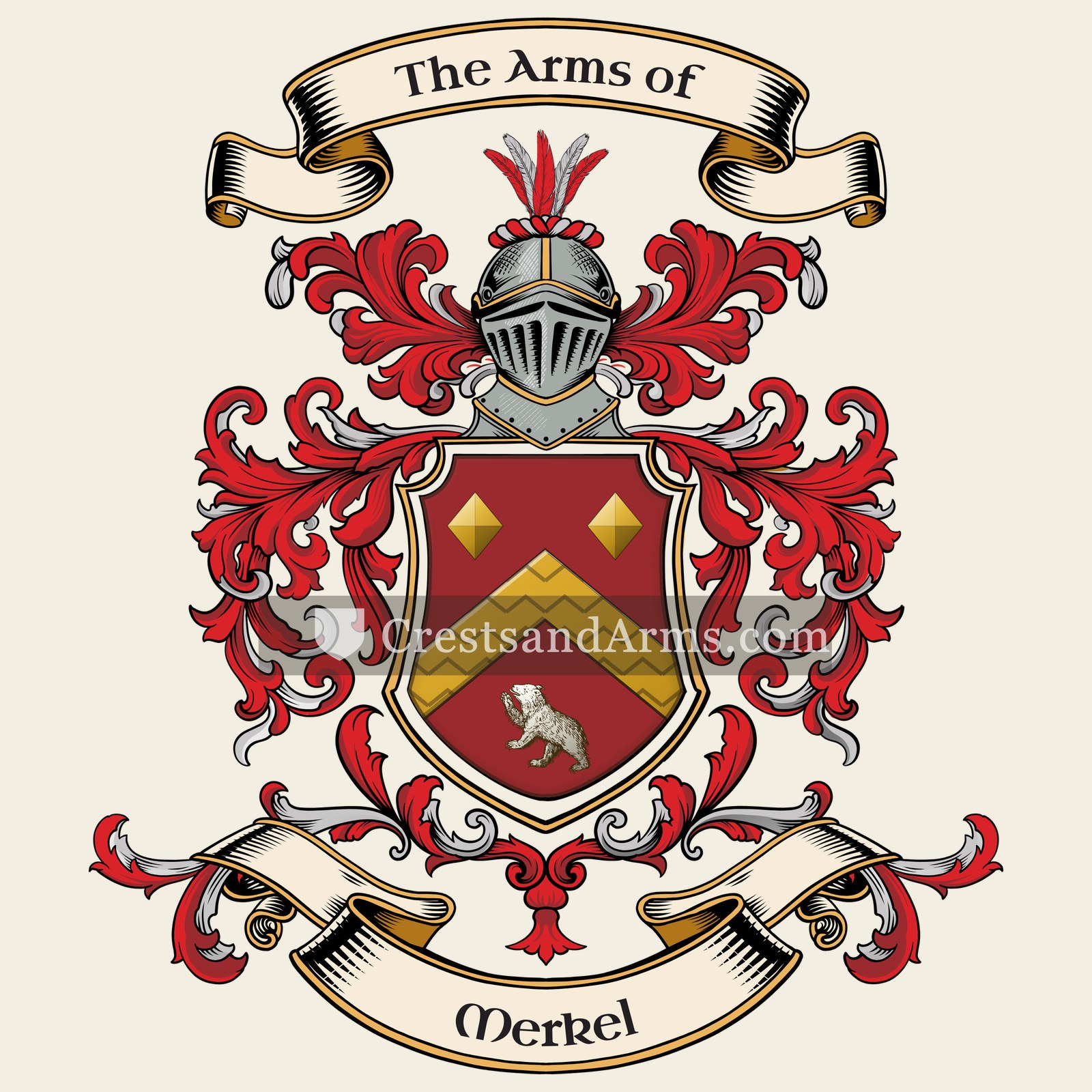 The Merkel coat of arms