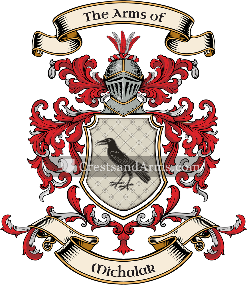 The Michalak coat of arms, drawn from the recorded blazon