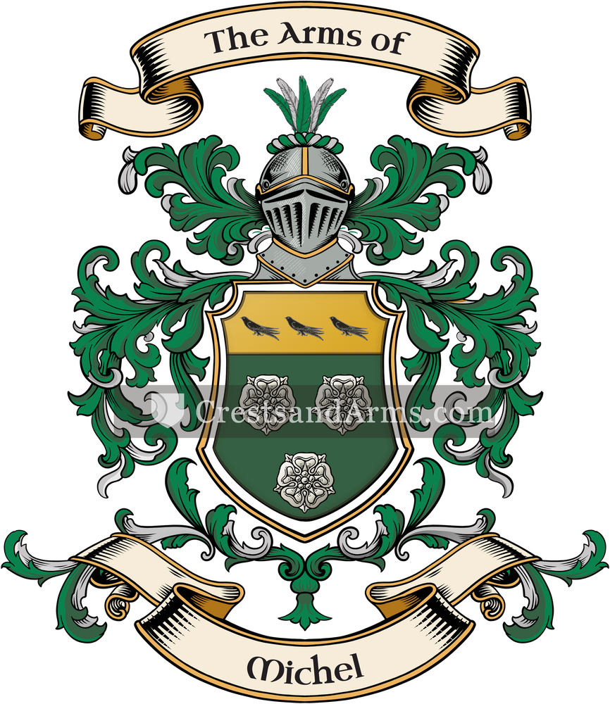 The Michel coat of arms, drawn from the recorded blazon