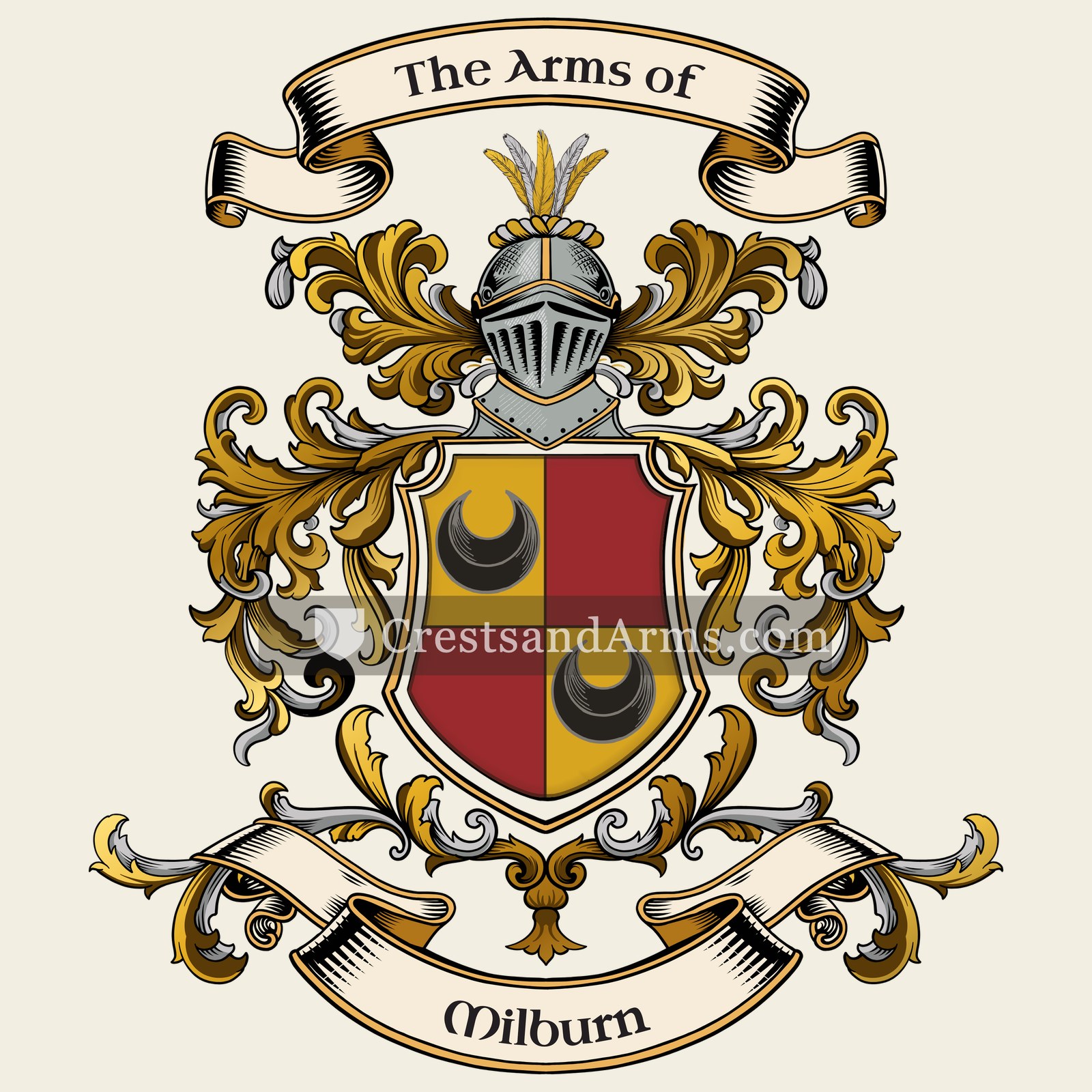 The Milburn coat of arms
