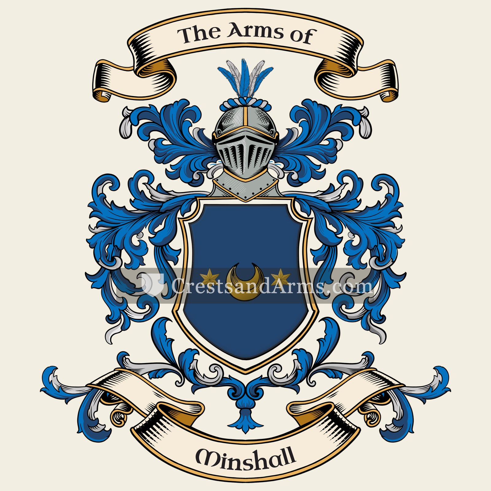 The Minshall coat of arms