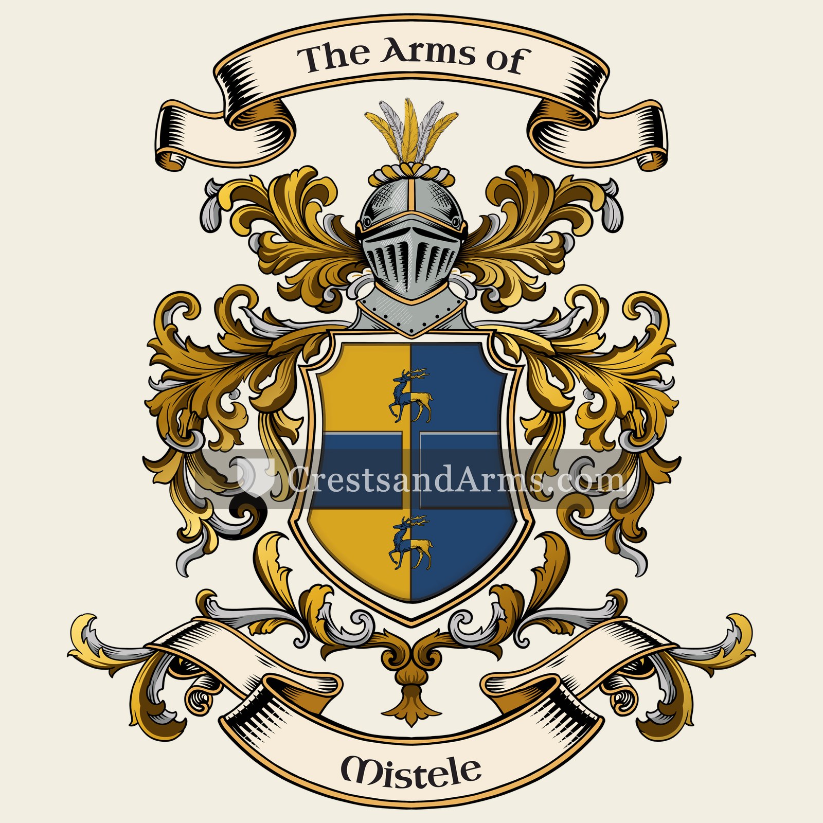 The Mistele coat of arms, drawn from the recorded blazon