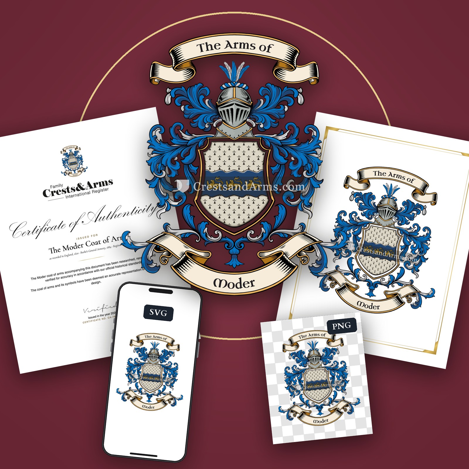 The Moder arms on the coat of arms — digital pack