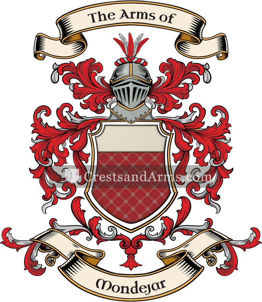 The Mondejar coat of arms, drawn from the recorded blazon
