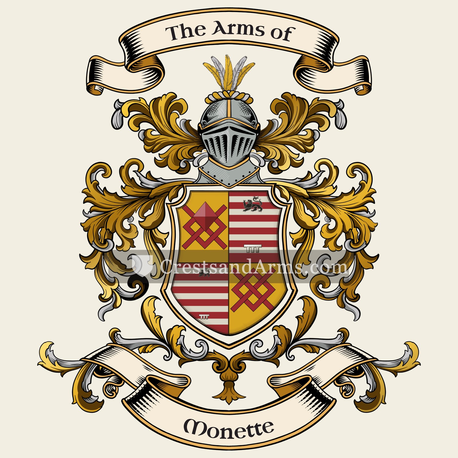 The Monette coat of arms