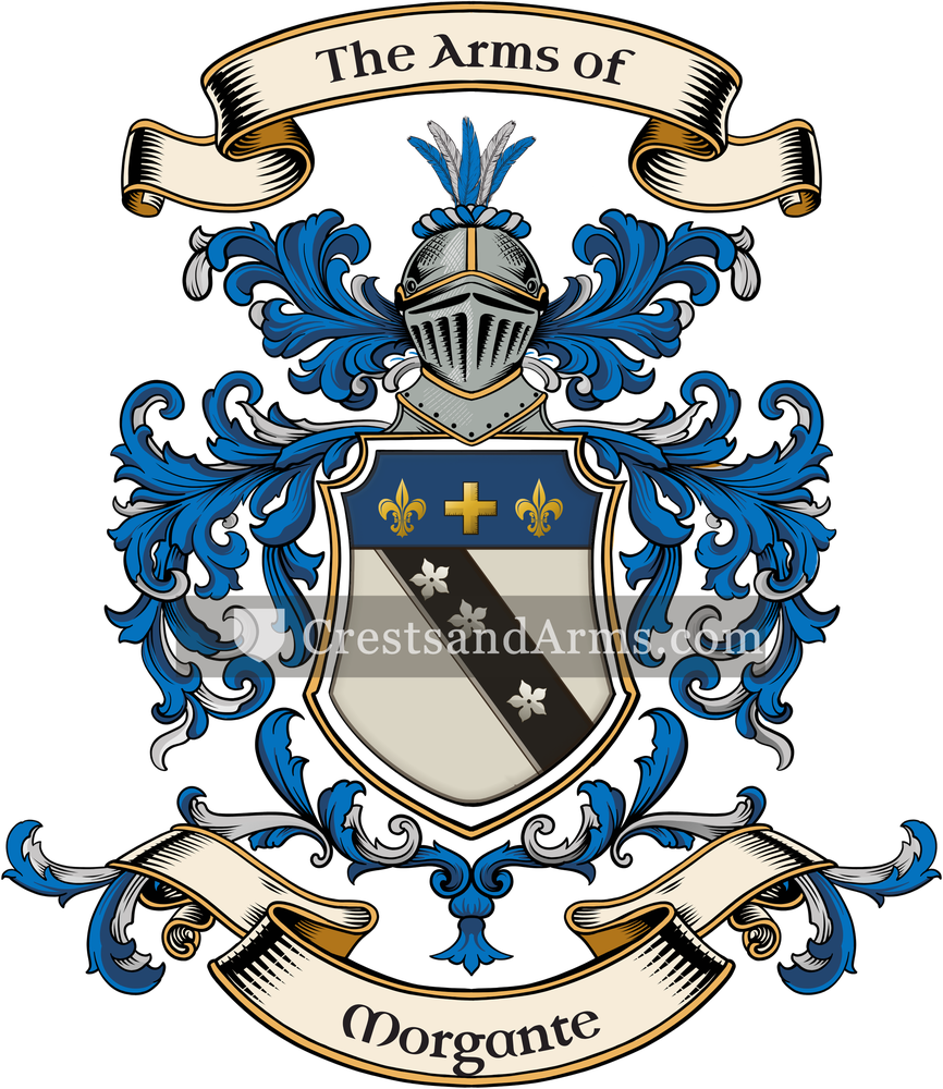 The Morgante coat of arms, drawn from the recorded blazon