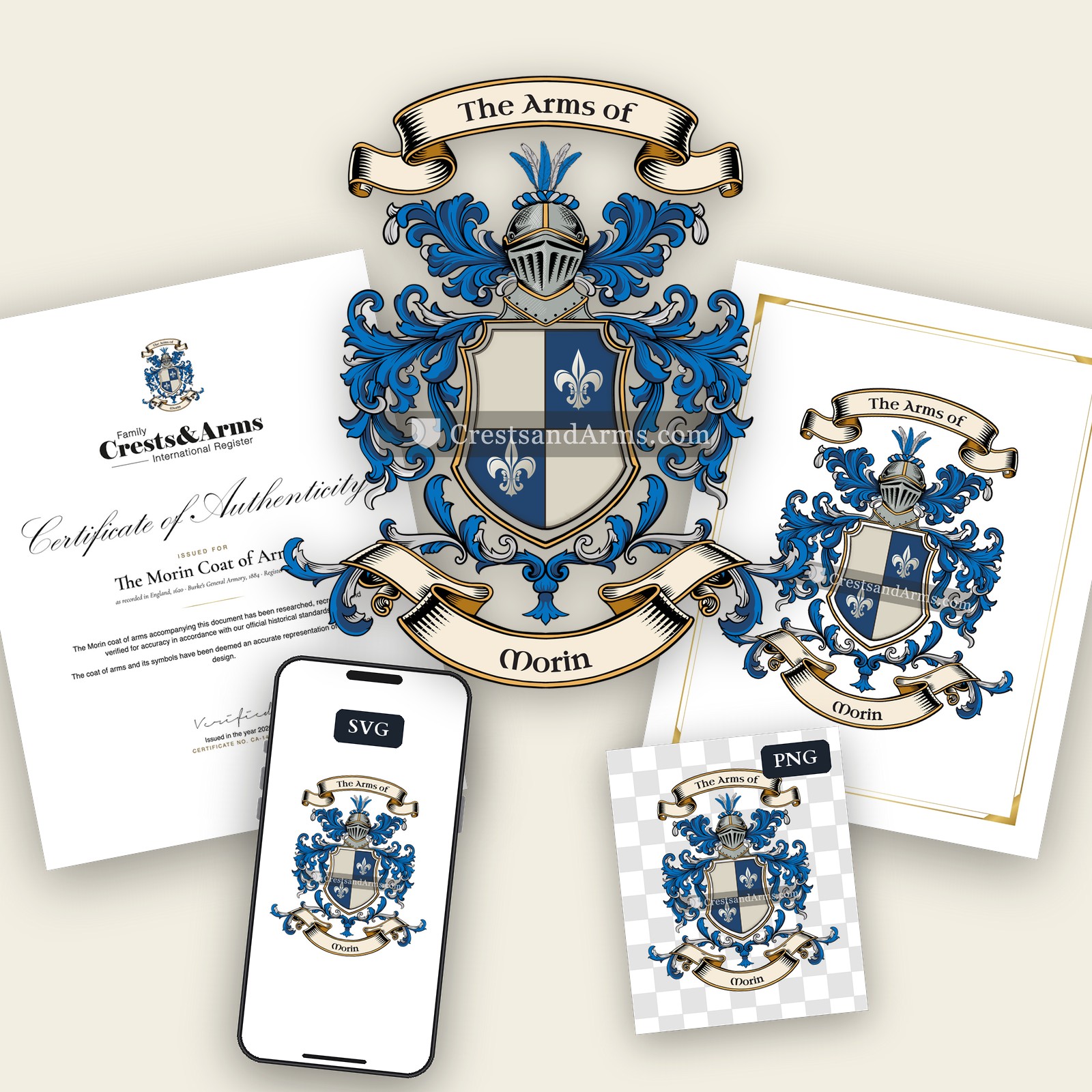 The Morin coat of arms