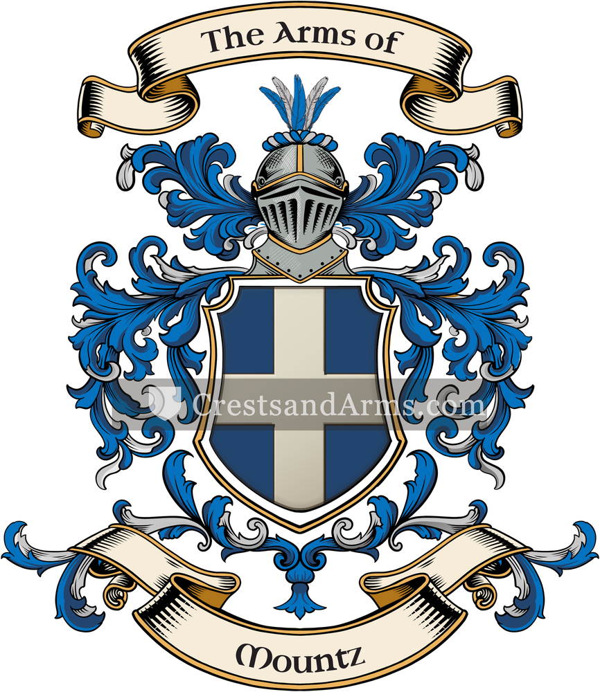 The Mountz coat of arms, drawn from the recorded blazon