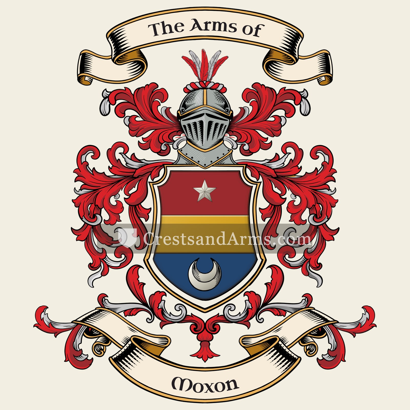 The Moxon coat of arms