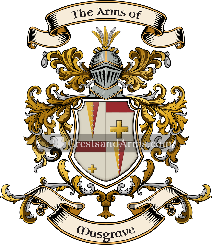 The Musgrave coat of arms, drawn from the recorded blazon