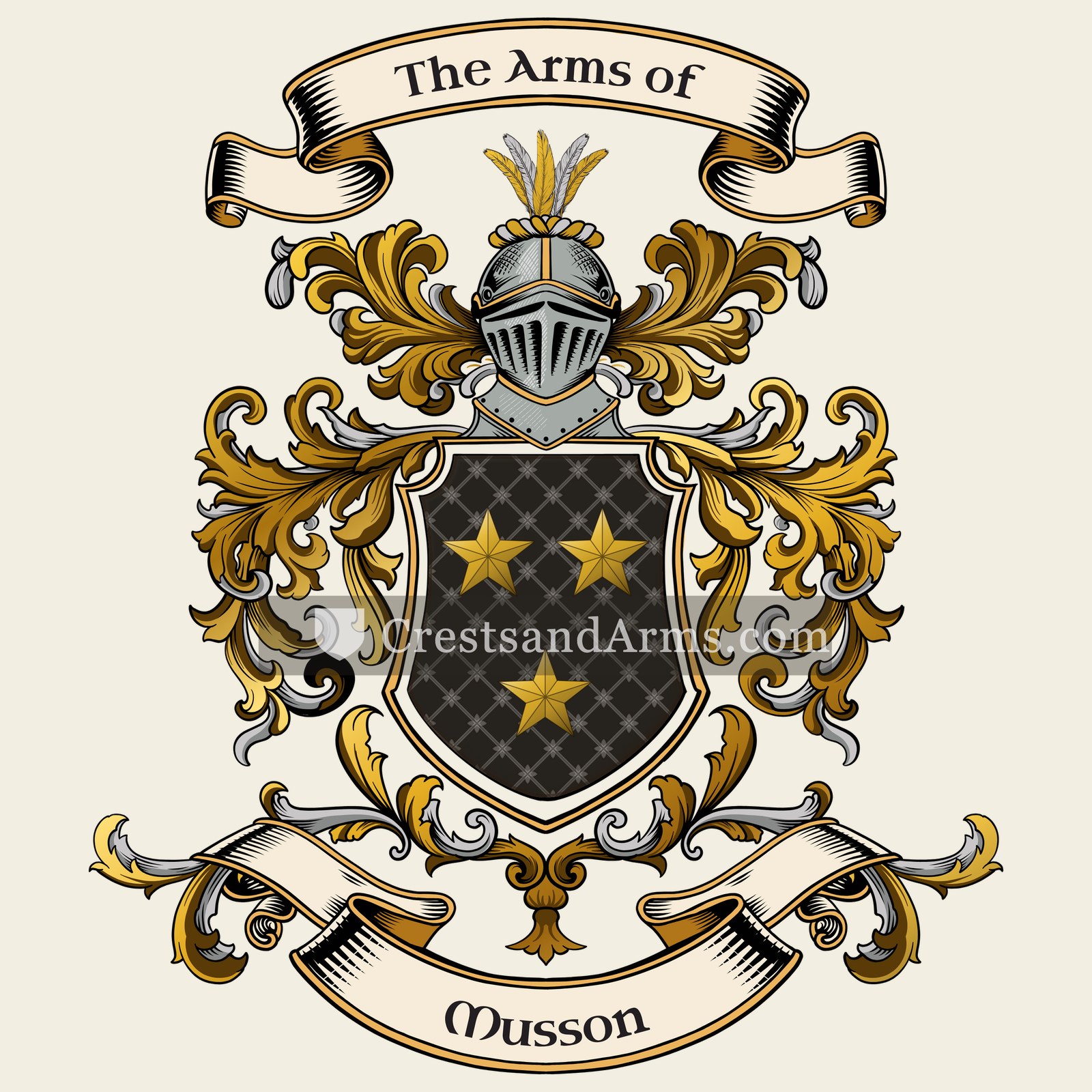 The Musson coat of arms