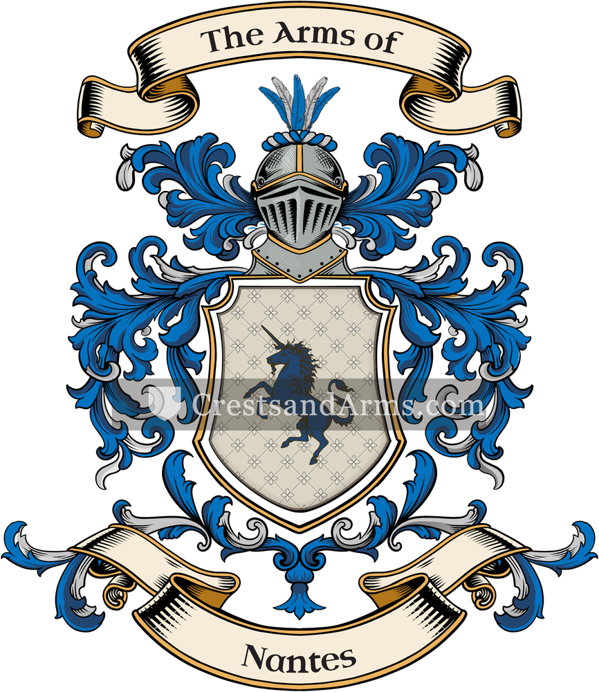 The Nantes coat of arms, drawn from the recorded blazon