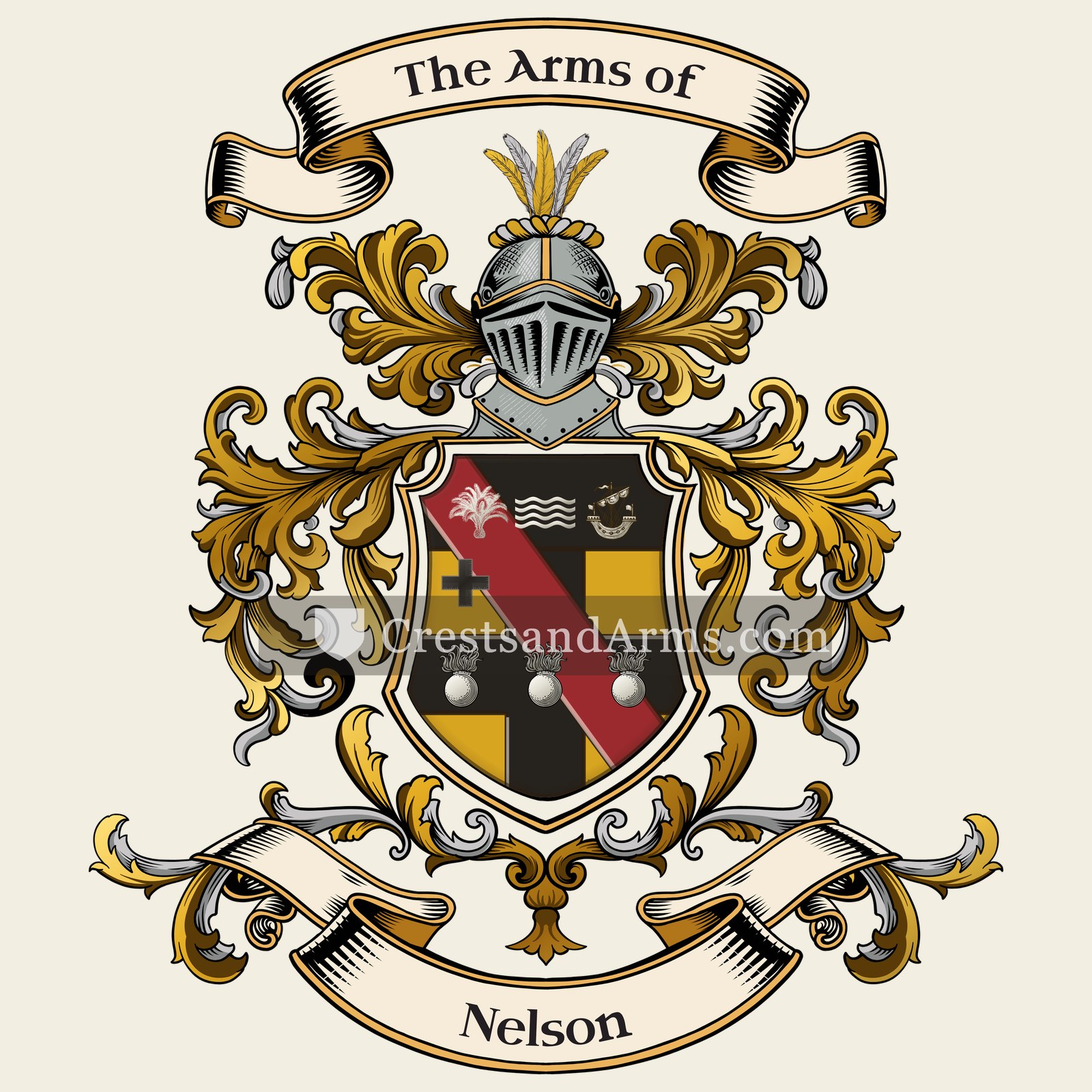 The Nelson coat of arms