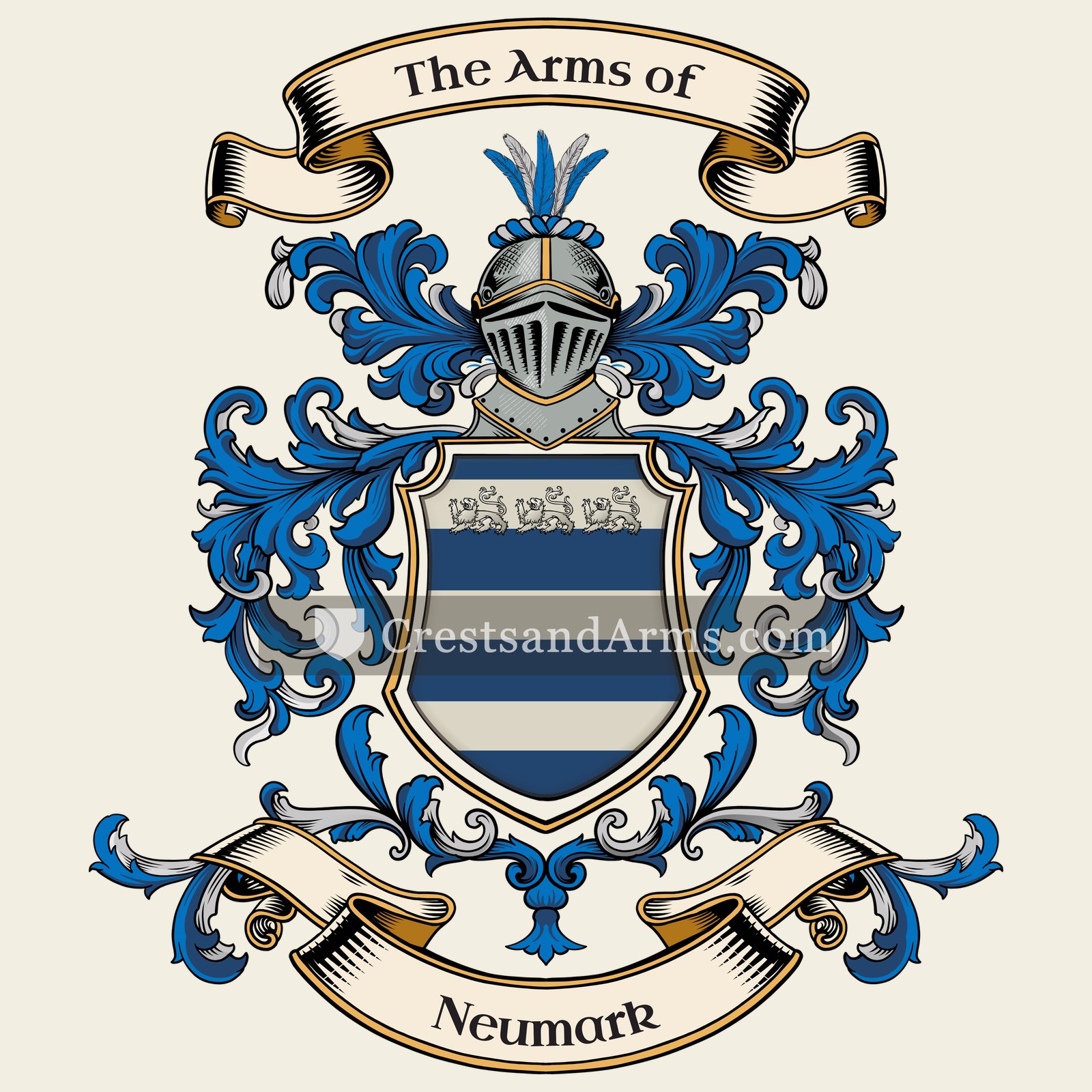 The Neumark coat of arms, drawn from the recorded blazon
