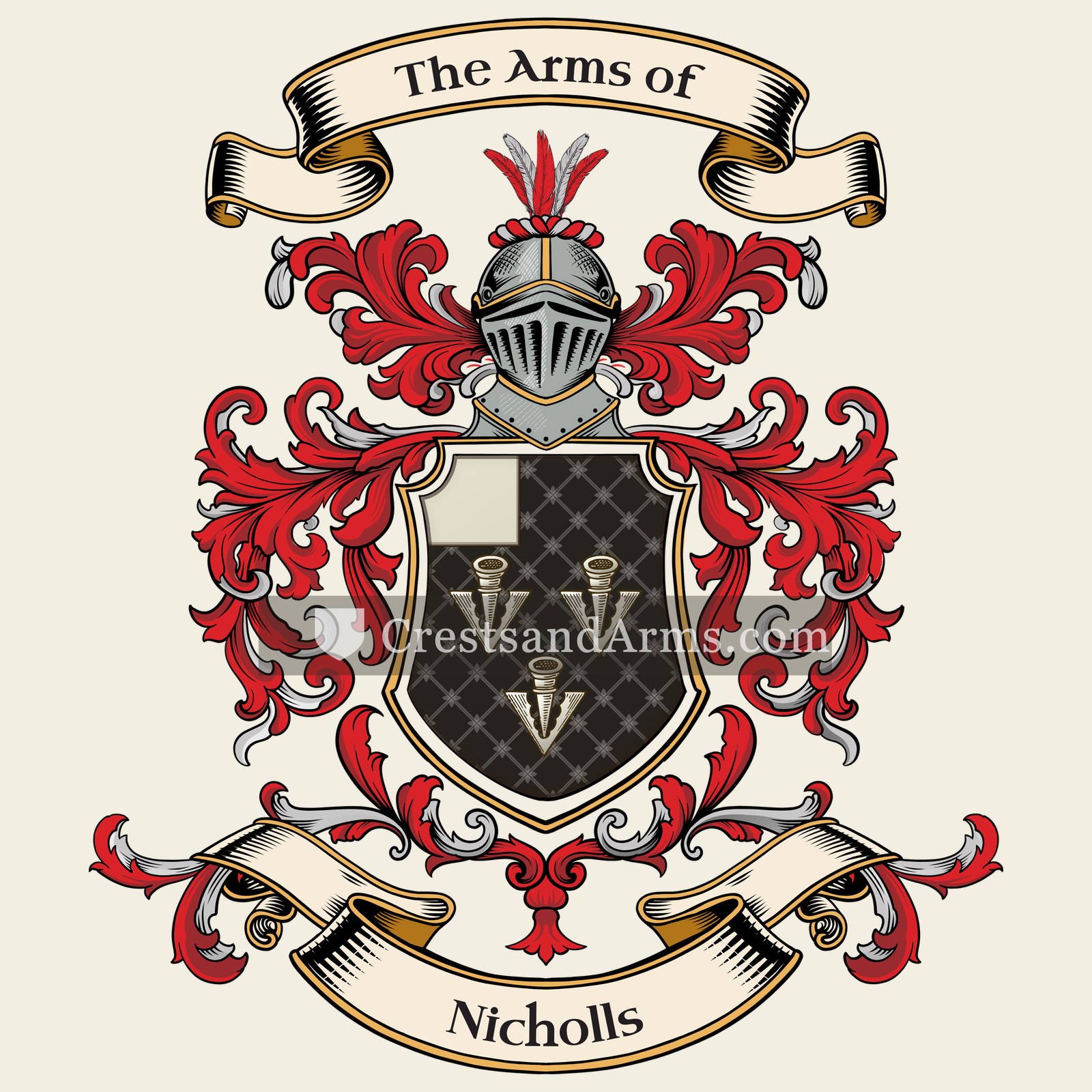 The Nicholls coat of arms