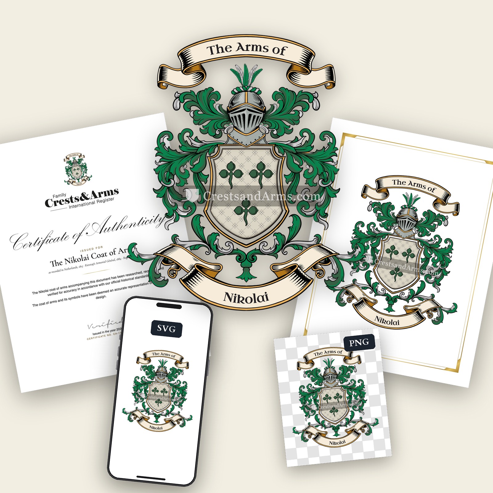The Nikolai arms on the coat of arms — digital pack