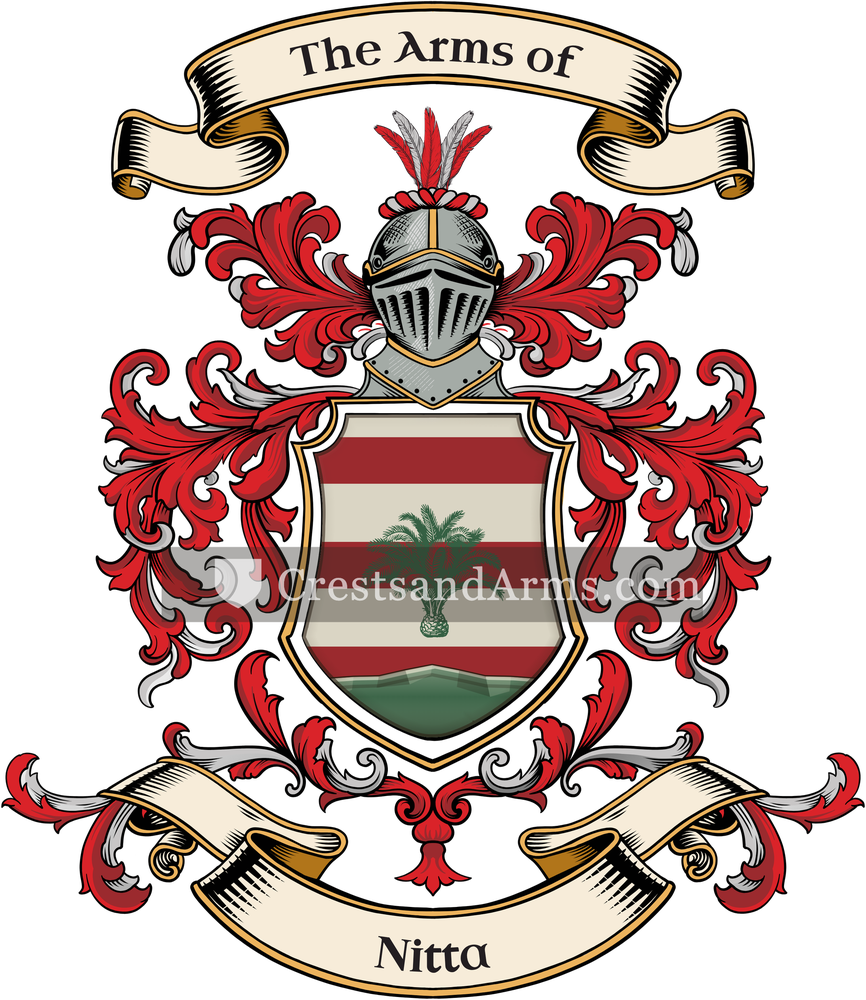 The Nitta coat of arms, drawn from the recorded blazon