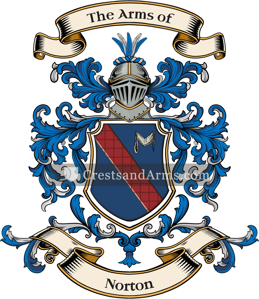 The Norton coat of arms, drawn from the recorded blazon