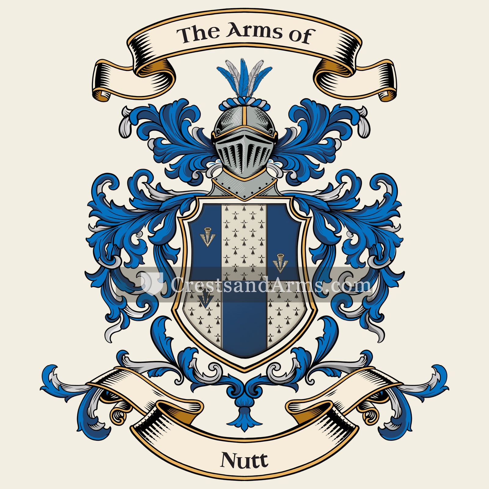 The Nutt coat of arms