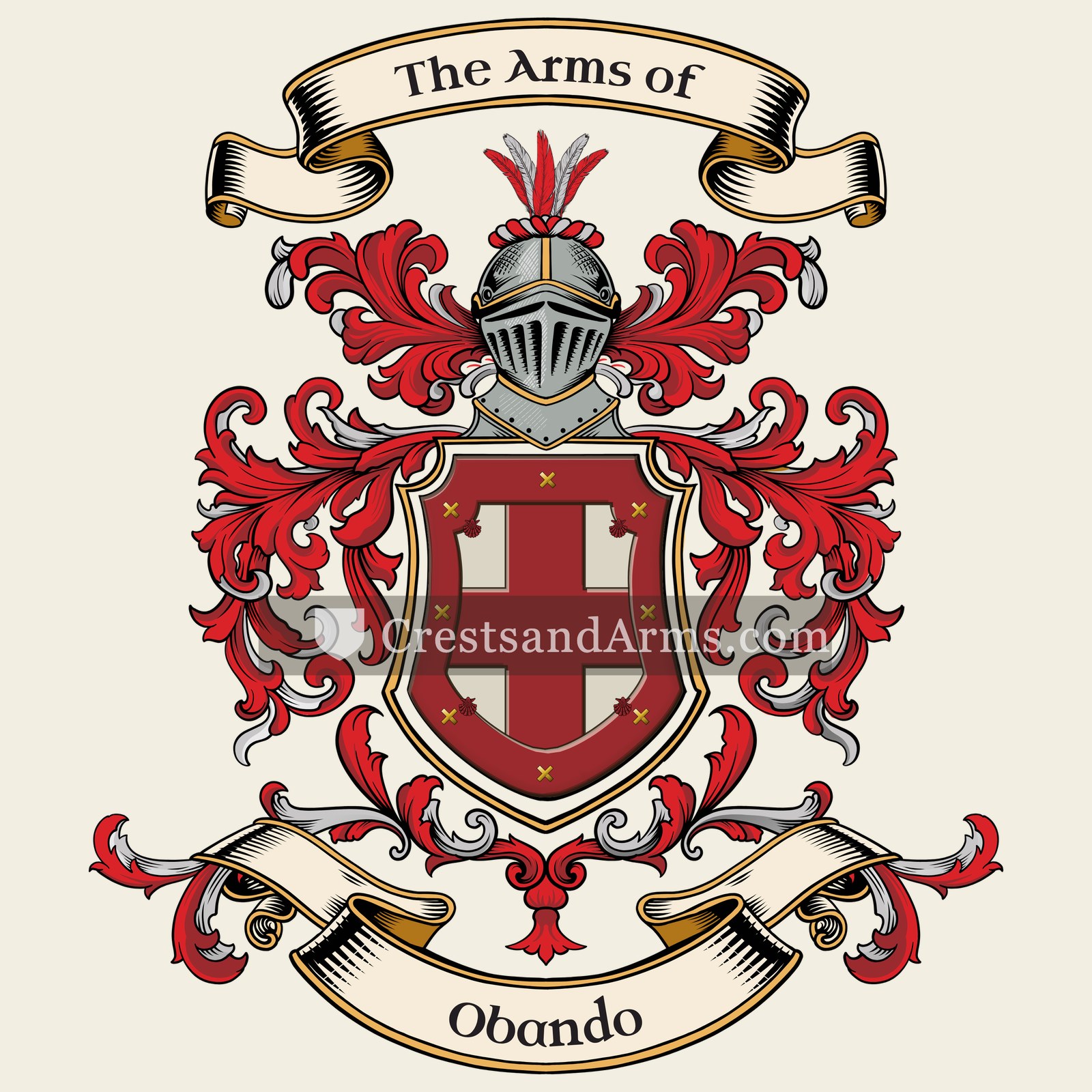 The Obando coat of arms