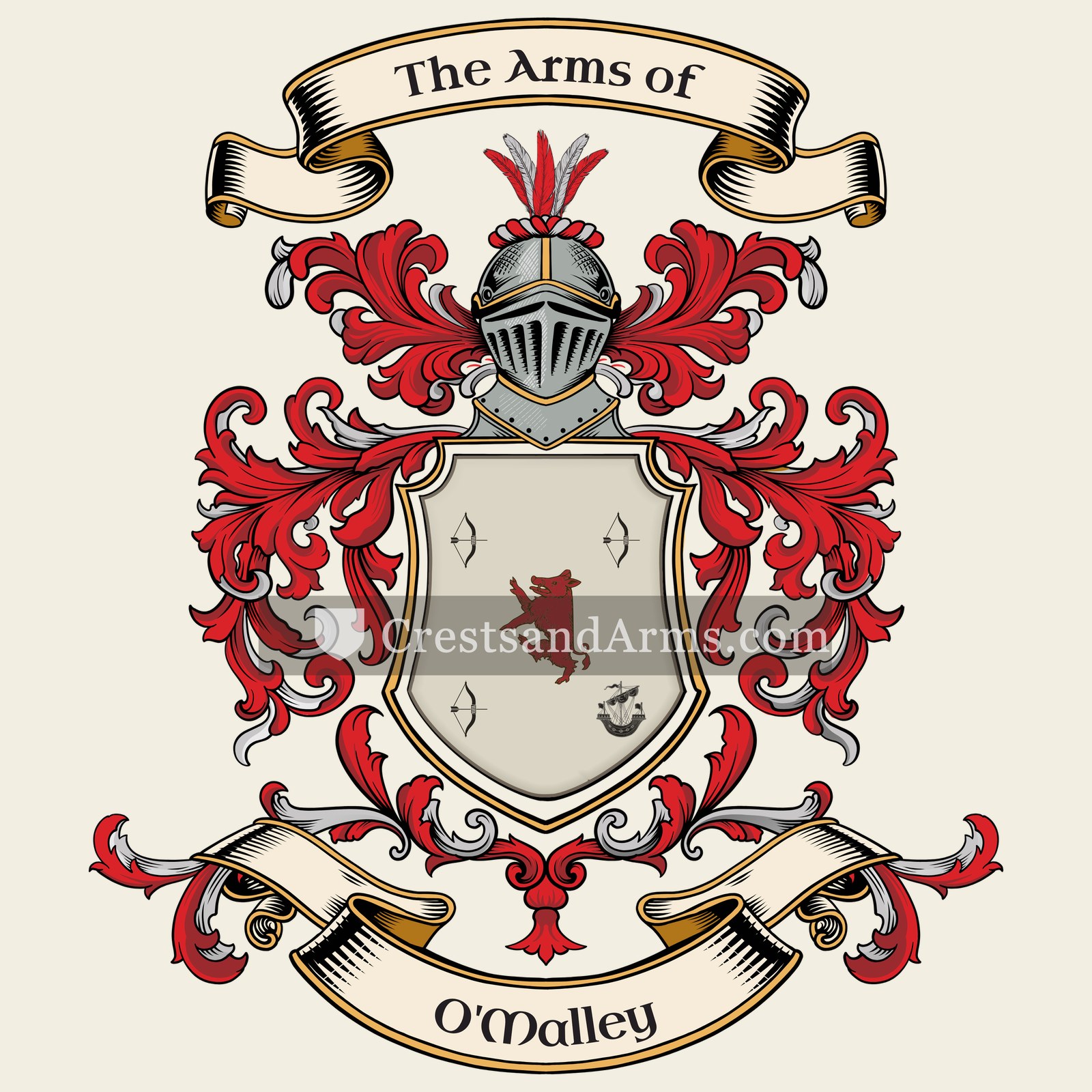 The O'Malley coat of arms