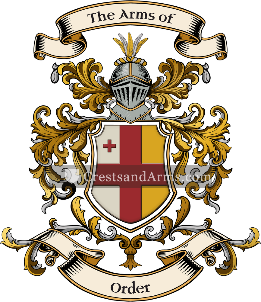 The Order coat of arms, drawn from the recorded blazon