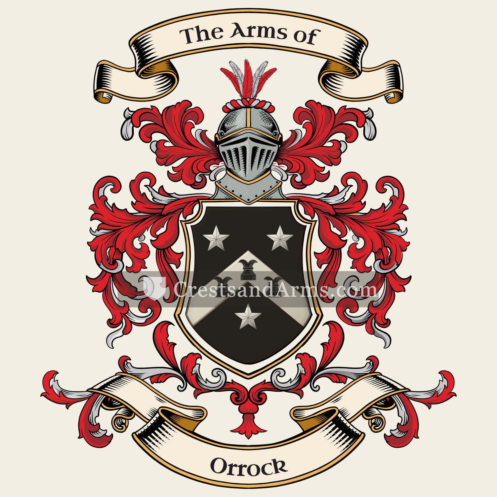 The Orrock coat of arms