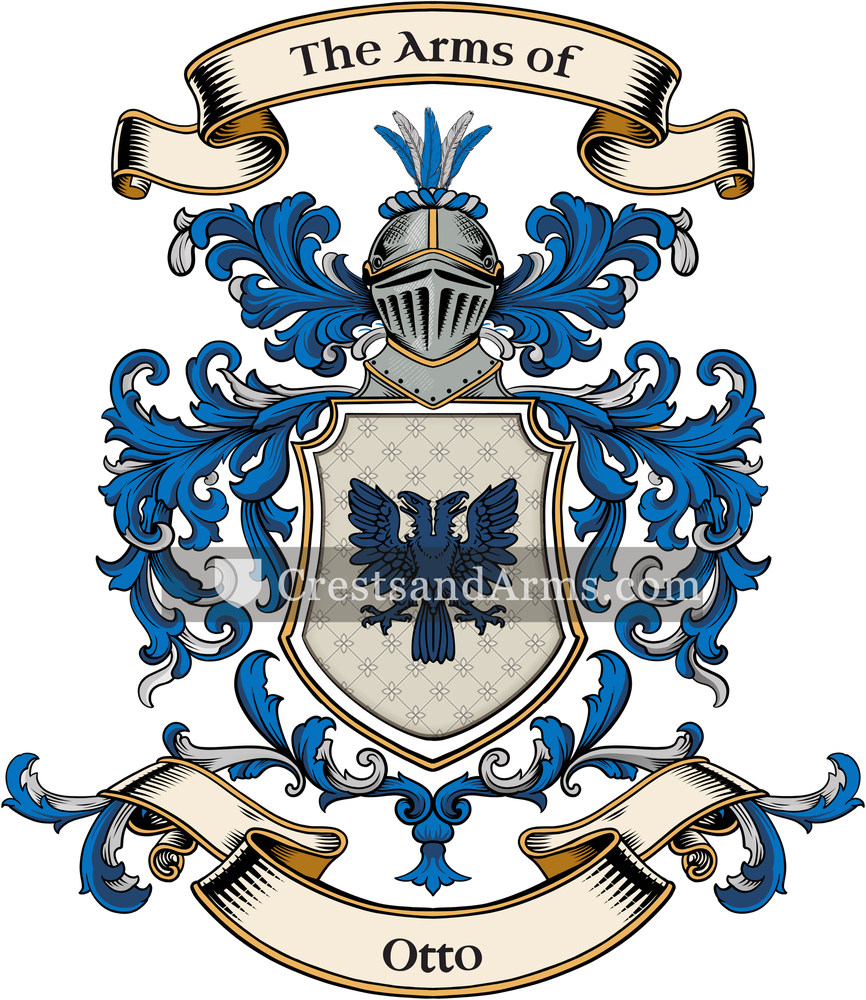 The Otto coat of arms, drawn from the recorded blazon