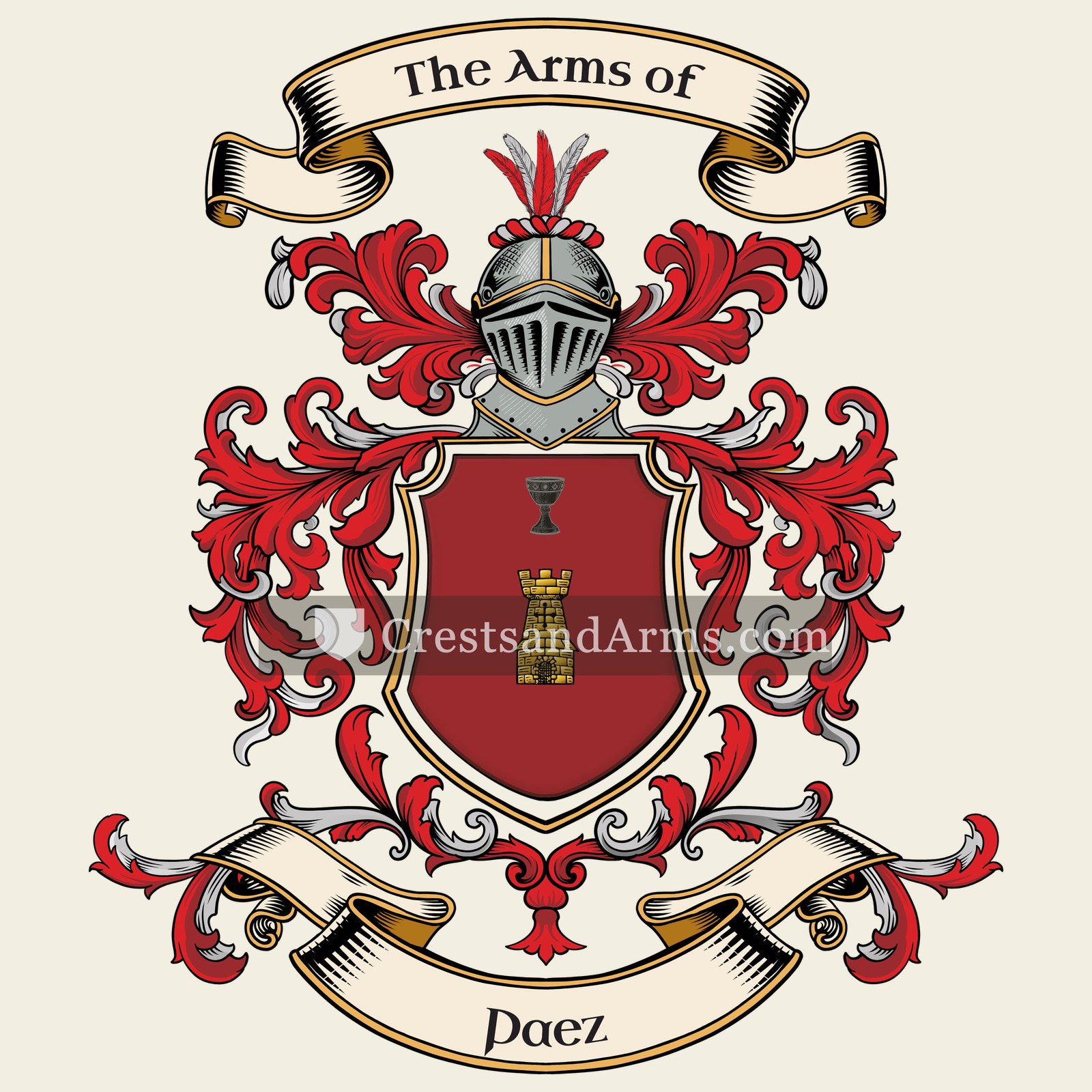 The Paez coat of arms